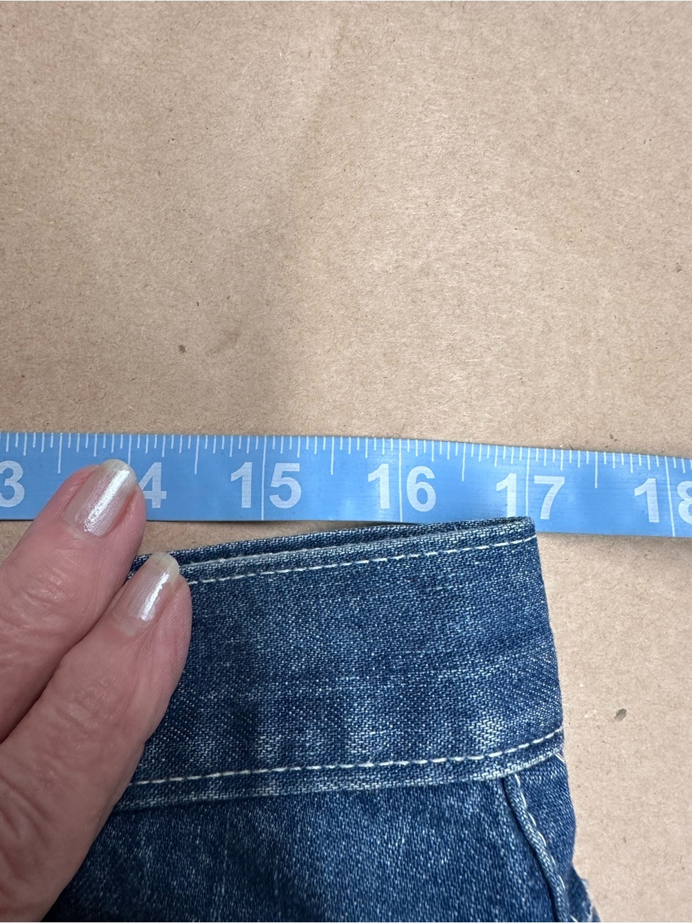 Ralph Lauren Dark Blue Denim Pencil Skirt - Picture 6 of 8